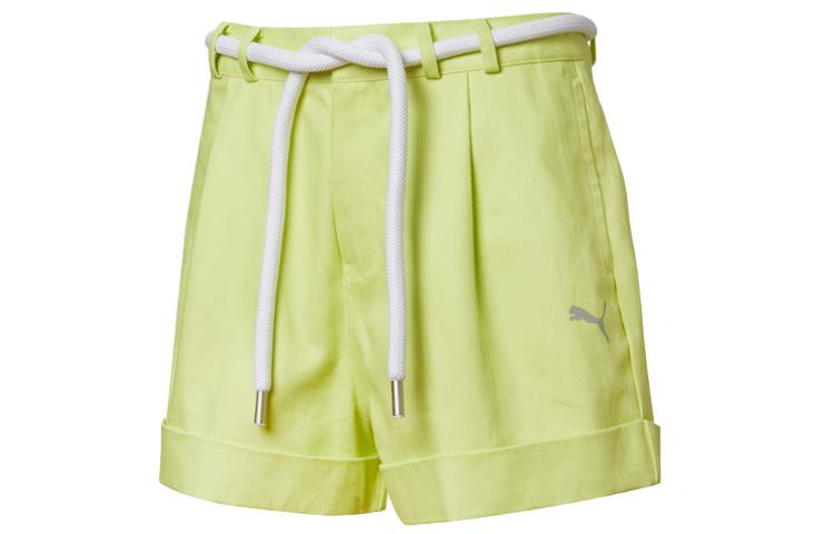 PUMA Casual Shorts Women s Yellow Moderate 59901431 XS