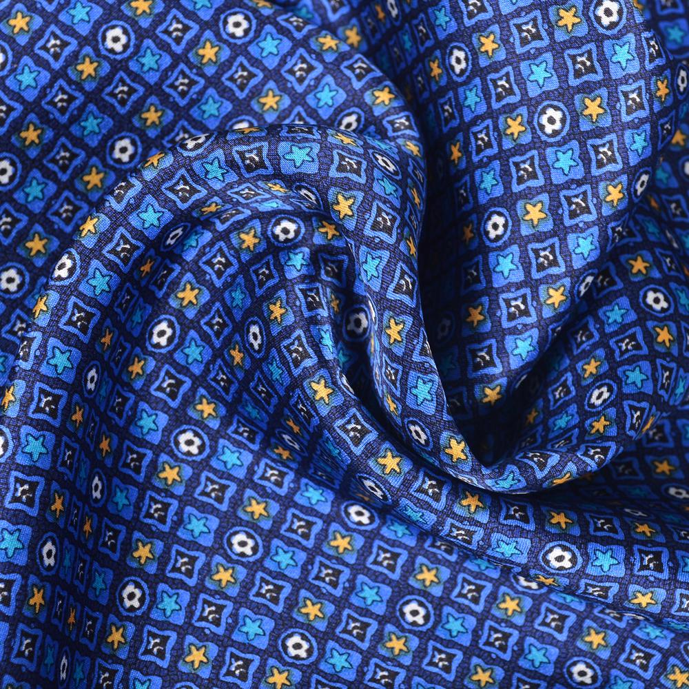 [BYSIFA] Neuer Marineblauer Herren Seidenschal Bedruckter Schal Winter Marke Mode Schals 100% Reine Seide Männlich Schwarz Lange Schals Krawatte