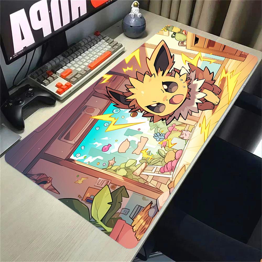 Art Anime Kawaii Mouse Pad PC Colorful Gamer Cabinet Mousepad Ppokemon Keyboard Rug Laptop Gaming Rubber Desk Accessories Mats
