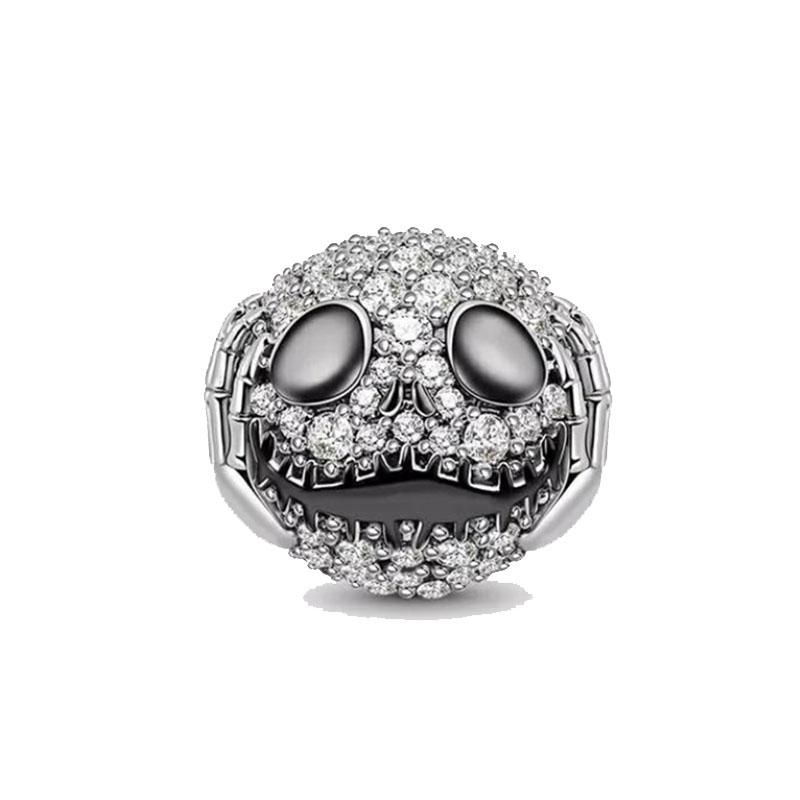 

Brand New Copper Metal Dark Black Series Charm Bead Component Clown Bead Component Spider Pendant Bead Component Talisman Women s High Quality Fine