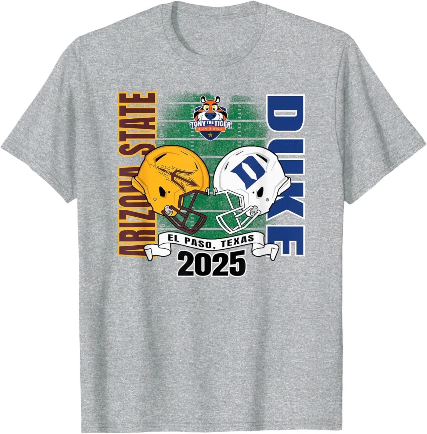 Arizona State Sun Devils vs Duke Blue Devils Sun Bowl 2025 T-Shirt 2XL