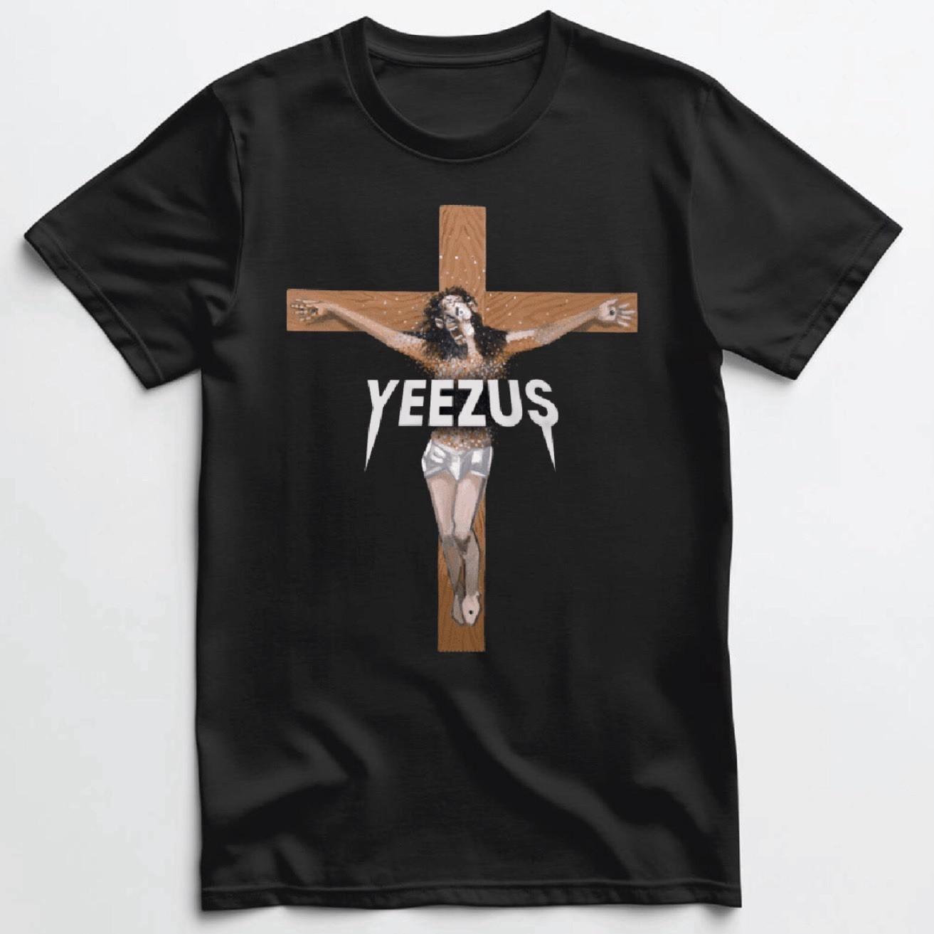 Kanye West Yeezus Crucified classic T Shirt New S-5XL 2026 Ye S разноцветный