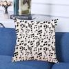 Decorative Square Throw Pillow Covers Music Musical Note Treble Clef Couch Sofa Bed Pillow Covers Cushion Cases 18x18 Inch
