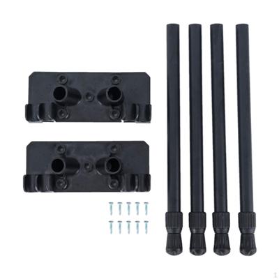 10 Montaj Vidası ile 4 Adet Katlanır Masa Ayağı, Destek Ayakları, Yüksekliği Ayarlanabilir Sağlam