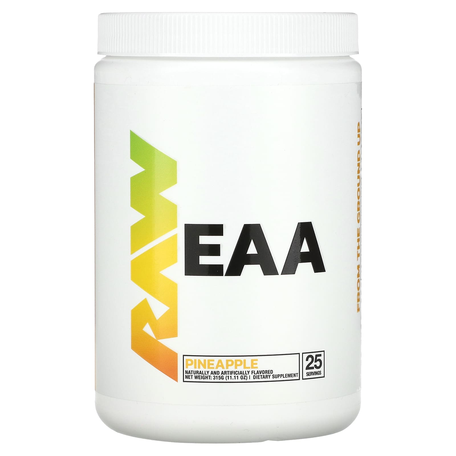 

Raw Nutrition, EAA, Ананас, 11.11 унції (315 г)