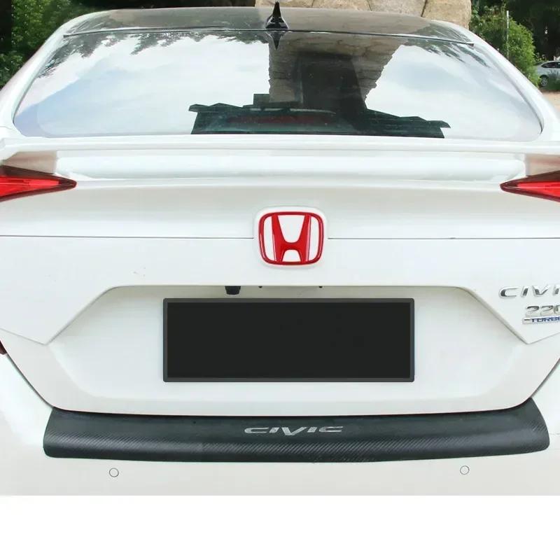 ABS Carbon Fiber for Honda Civic 10th 2016-2020 Inspire Car Front Grille Rear Trunk Steering Wheel Emblem Stickers Accessories