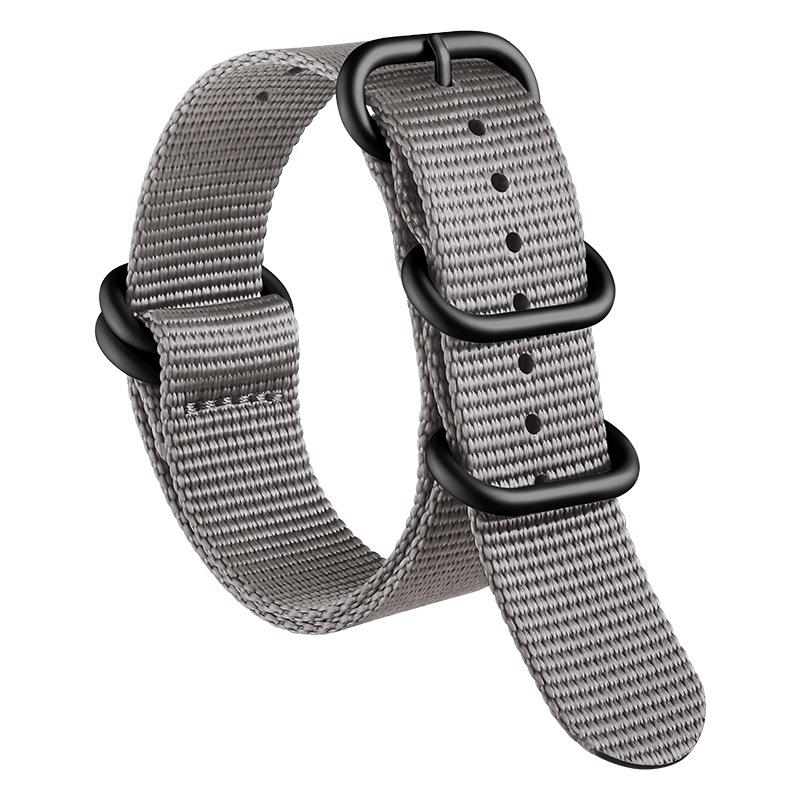 Bracelet de Montre NATO en Nylon Épaissi Xinlei - Bracelet Universel en Toile Tissée 20/22mm