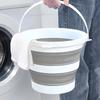 Portable Folding Rubber Bucket: Multi-Functional Boat/Car Wash, Laundry, Fishing, Waterproof Storage, Household Cleaning