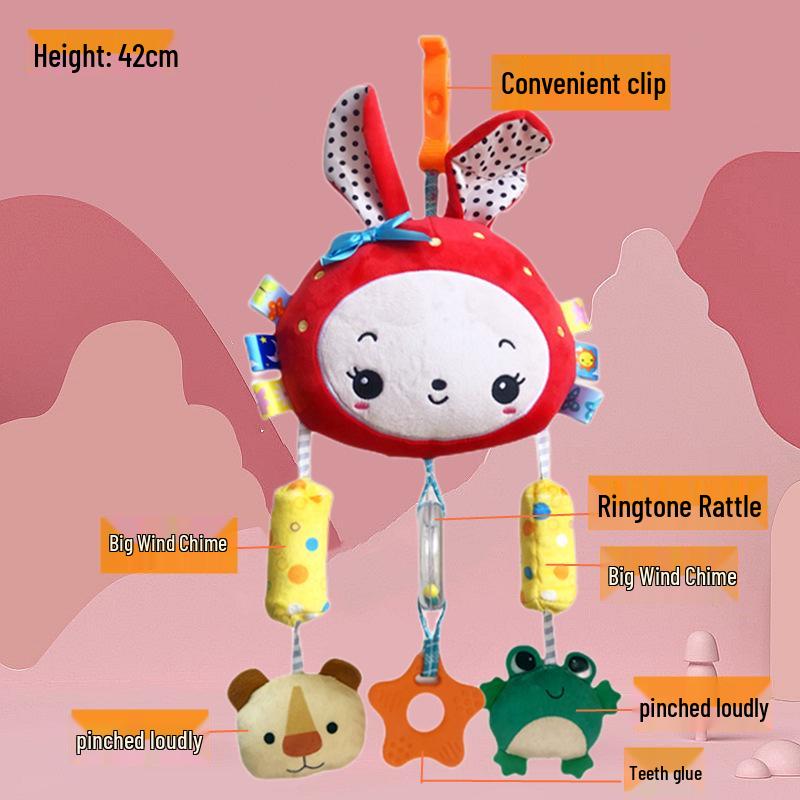 Beijiali Rainbow Stroller Pendant Wind Chime - Educational Newborn Baby Toy (0-1 Year)