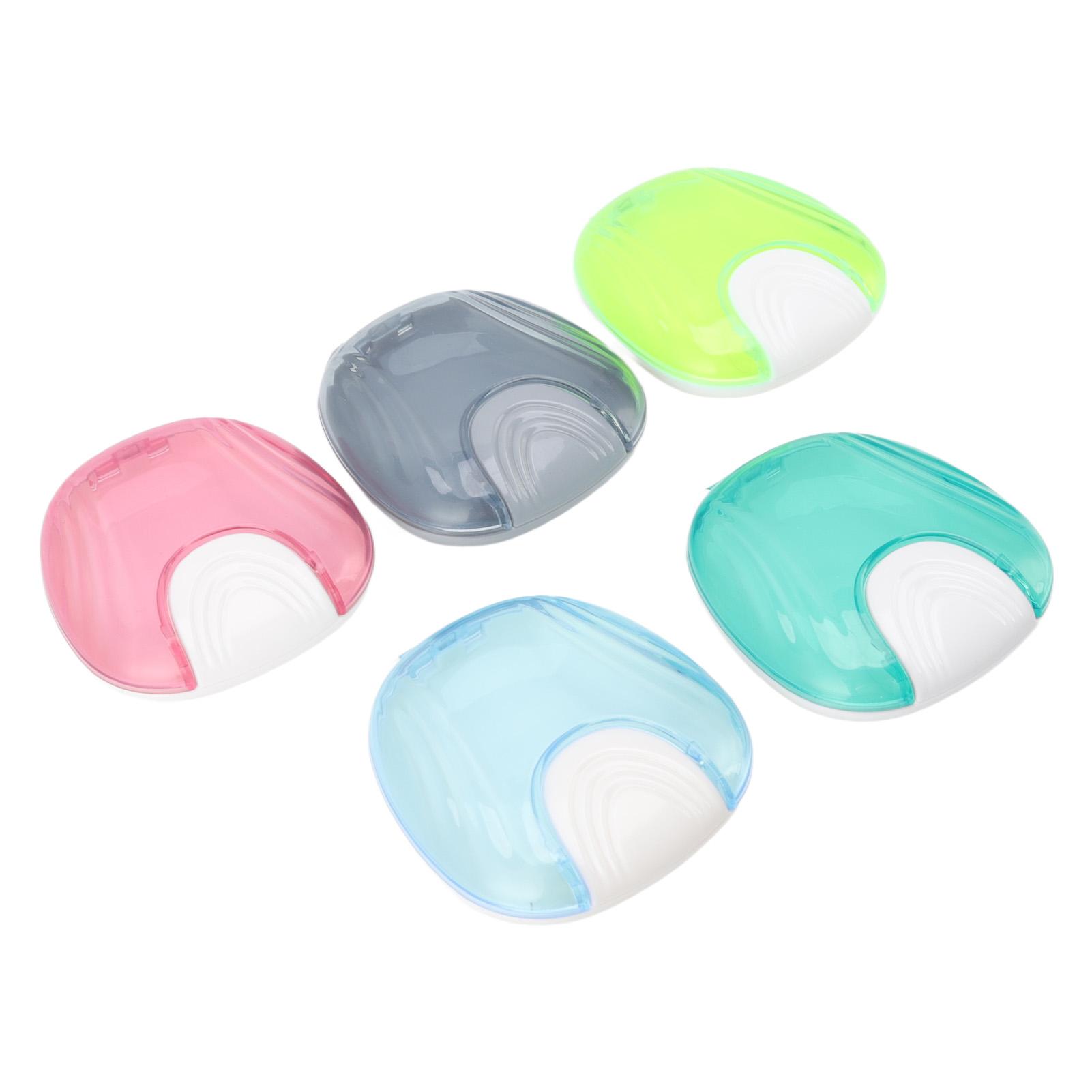 

5pcs Orthodontic Retainer Case Adult Travel Portable Denture Mouth Guard Storage Box for Home Office