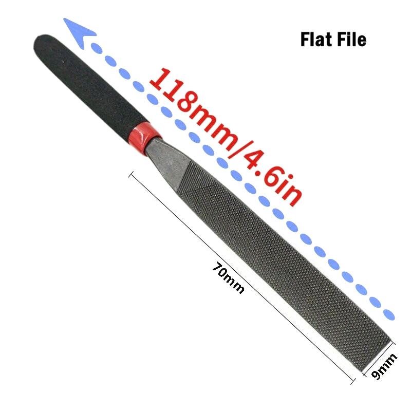 3Pcs Small Steel Files Needle Flat File For Stone Glass Metal Carving Craft Needle Filing Woodworking Hand Tool Sets