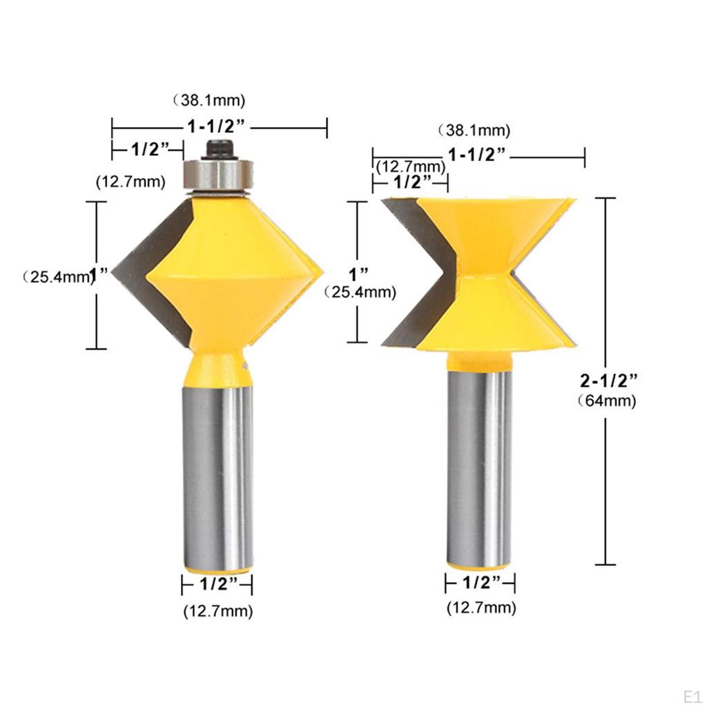 2 Pieces 90 Degree Handrail Bit Plate Splicing for Cutter Tools