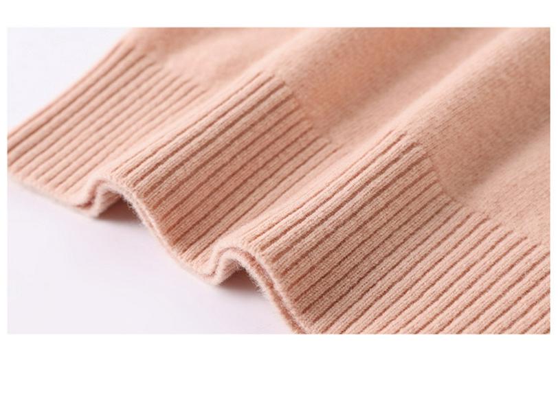 Women's V-neck Pure Wool Autumn/Winter Red Sweater 2025 - Loose Knit Base Layer Top