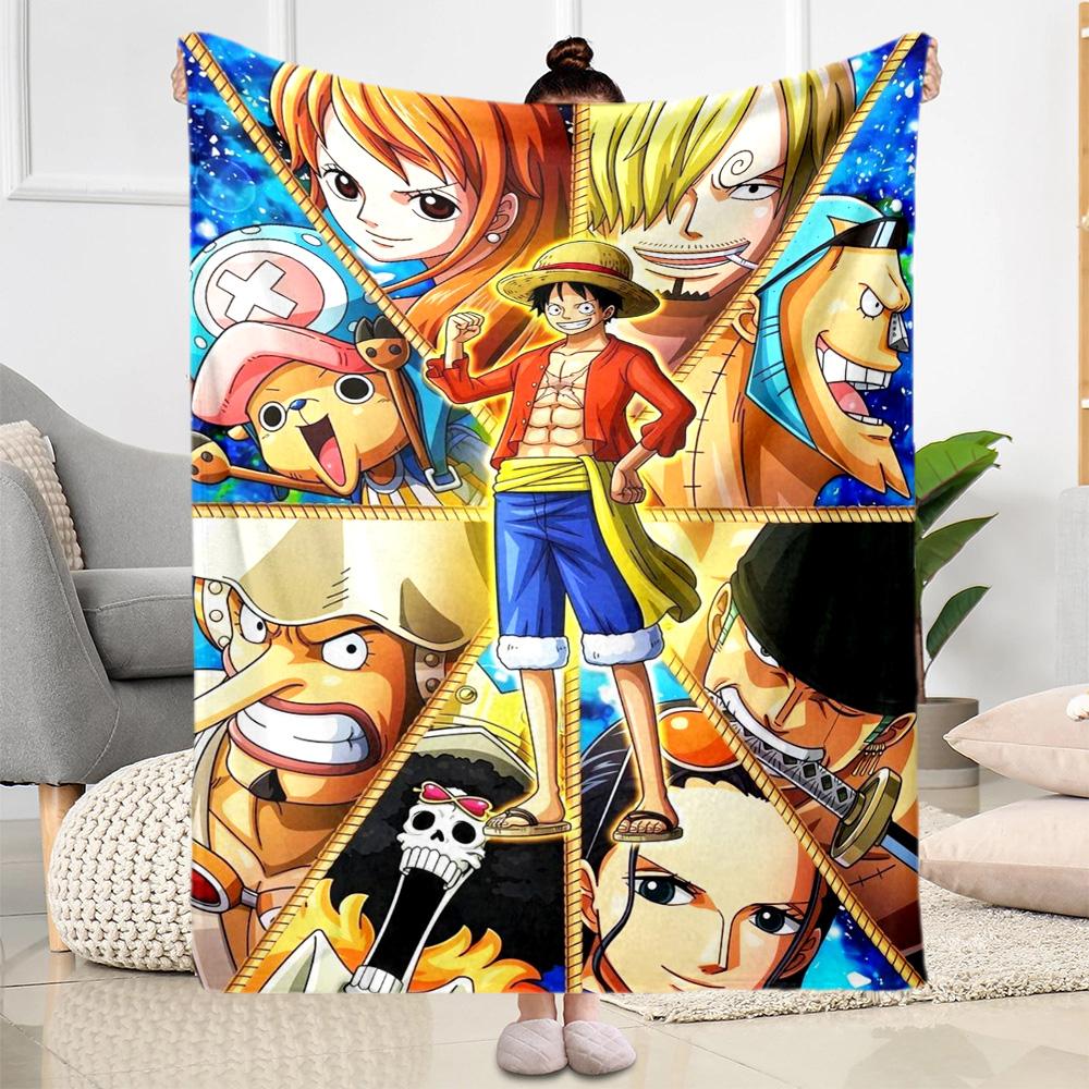 One Piece Adventure Suitable Blanket for Offices, Travel, Living Rooms Also a Good Gift for Friends and Family Suitable for All Seasons.
