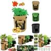 Durable And Reusable 5/7/10 Gallon Vegetable Grow Bags With Convenient Carry Handles