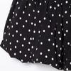 Kaslead New Arrival Women's Clothing Fashion Style Polka Dot Diagonal Shoulder Ruched Bud Dress 750014
