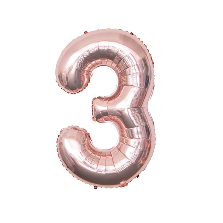 32-Inch Digital Aluminum Balloon for Baby's First Birthday Celebration Decor