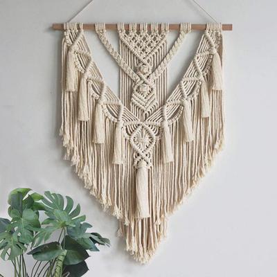 Bohemian Handmade Woven Tassel Tapestry Wall Hanging Decor