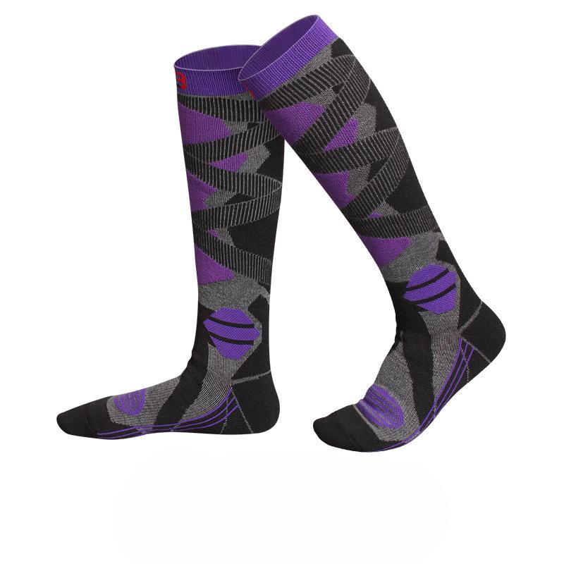 1 Pair New Women Winter Warm Ski Socks Thickened Breathable Compression Socks Thermal High Elastic Long Stockings