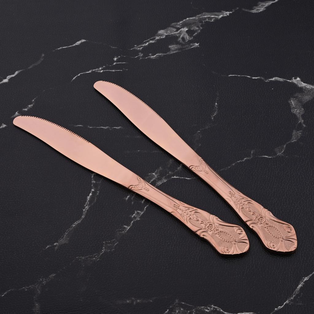 6/8/32Pcs Western Edelstahl Besteck Set Rose Gold Geschirr Küche Geschirr Messer Gabeln Löffel Utensilien