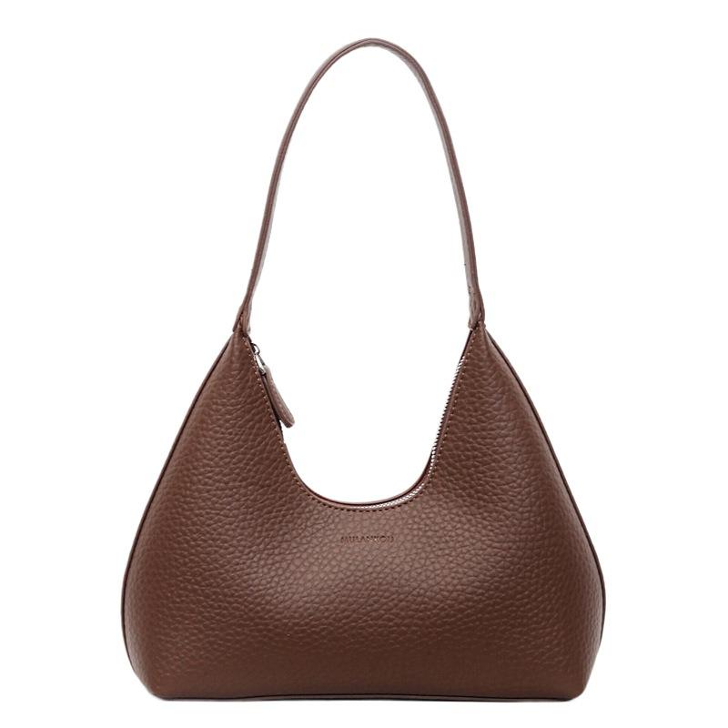 

2025 autumn and winter new niche lychee pattern shoulder bag casual versatile underarm bag fashionable commuter handbag