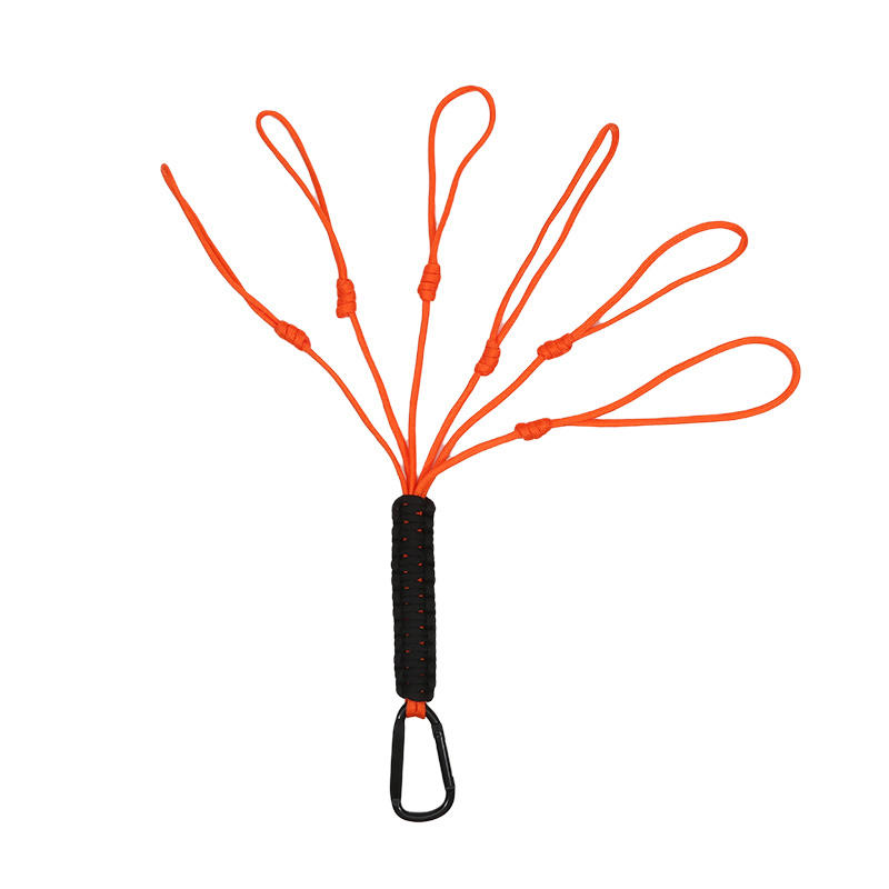 Paracord Keychain Carabiner Clip Military Braided Cord Rope Lanyard Emergency Knot Outdoor Survival Tools For Keys/Men/Women