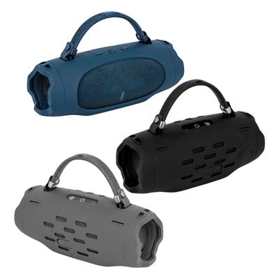 Silicone Speaker Protective Cover with Carry Cord and Handle, Full-Cover Sleeve for Home Travel and Outdoor Use