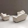 Moin Moin Miniature Furniture 1/12 Scale Sofa Set 3 Pieces White Beige Striped Fabric Dollhouse Accessories