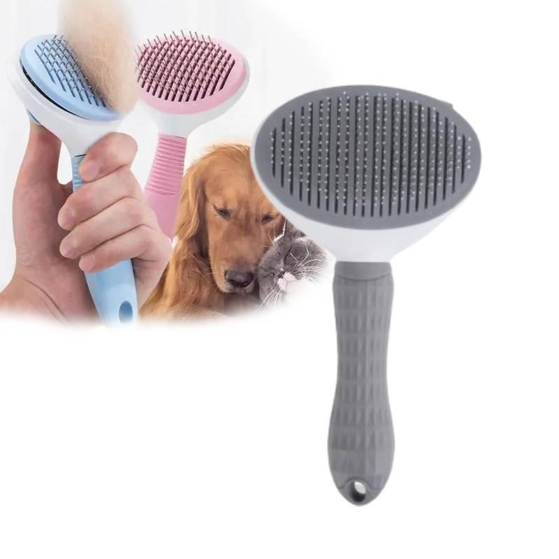 Premium Pet Grooming Brush For Cats And Dogs Stainless Steel Pin Comb For Shedding