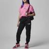 Jordan Solid Color Logo Print Cuffed Sports Pants Kids bottoms Black FD9268-010