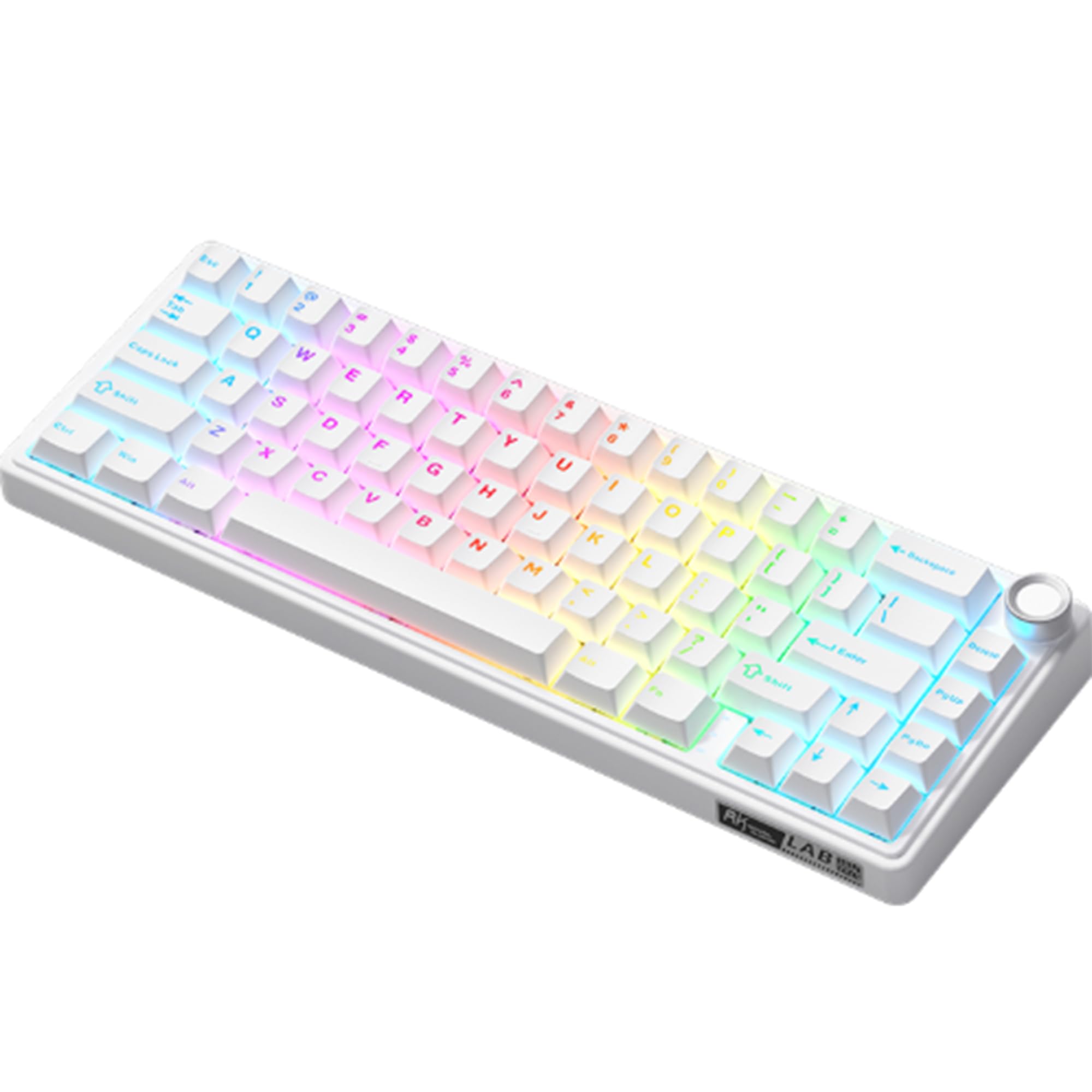

RK ROYAL KLUDGE R65 Mechanical Keyboard with Gasket Wireless and Wired RGB 3750mAh PBT Volume Compatible with R65 Construction, 3-Mode Support,