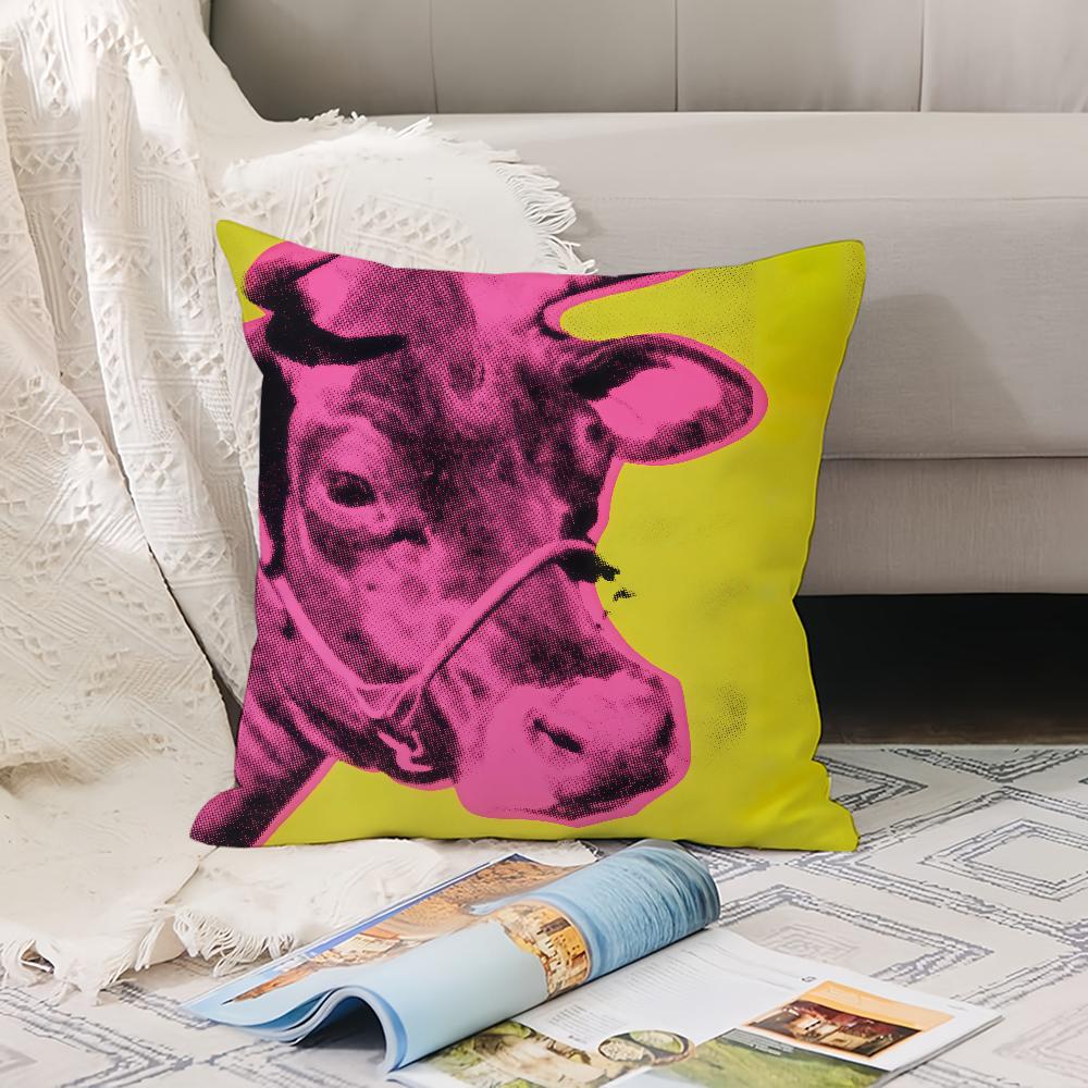 Artist A-Andy W-Warhol cushion cover Office Cushions Suitable For Sofa Car Bedroom Decorative Cushion Cover