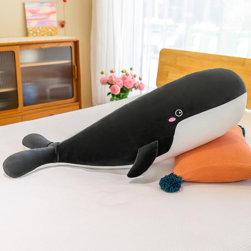 55cm Giant Washable Soft Stuffed Plush Whale Toys Ocean Animal Doll Giant Whale Plushie For Children Birthday for Kids Gifts