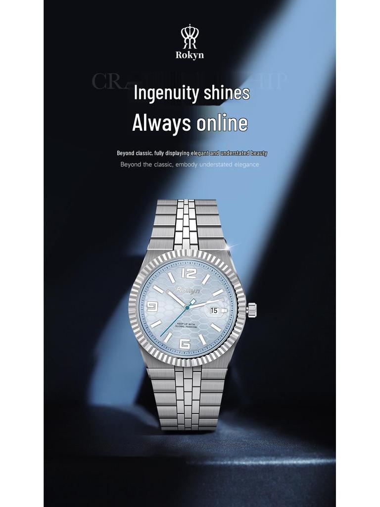 Luxury Men's Waterproof Quartz Watch with Calendar - Land Rover Style