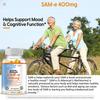 SAM-e Doppia Forza 400mg - Salute del Fegato, Disintossicazione Corporea, Alleviare il Dolore Articolare