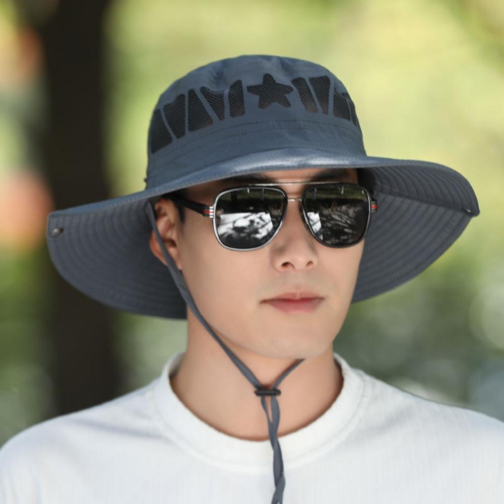 Nylon Fisherman's Hat Quick-dry Portable Hiking Cap Fashion Sun Hat  Unisex