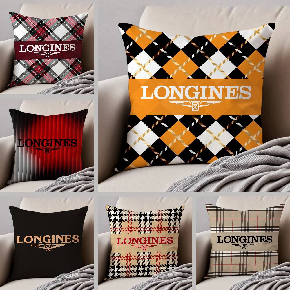 Elegant Style-Longines-Exquisite Craftsmanship Pillow Case Anti-dustmite Pillowcase Invisible Zipper Silky Short Plush Sofa
