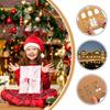 DIY Family Party Decoration Christmas Gingerbread House Cardboard Ornament Christmas Gingerbread House Luminous Decoration