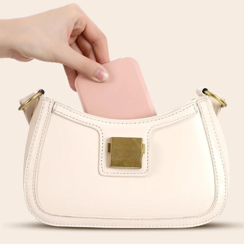 1PC Cute Portable Personal Makeup Mirror Solid Color PU Leather Foldable Makeup Mirror Handheld Compact Pocket Mirror Home