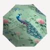 1PC Peacock Flowers Umbrella-8-Rib Reinforced, Automatic Open, Lightweight & Durable, Fashion Accessory for Outdoor, Beach L0331