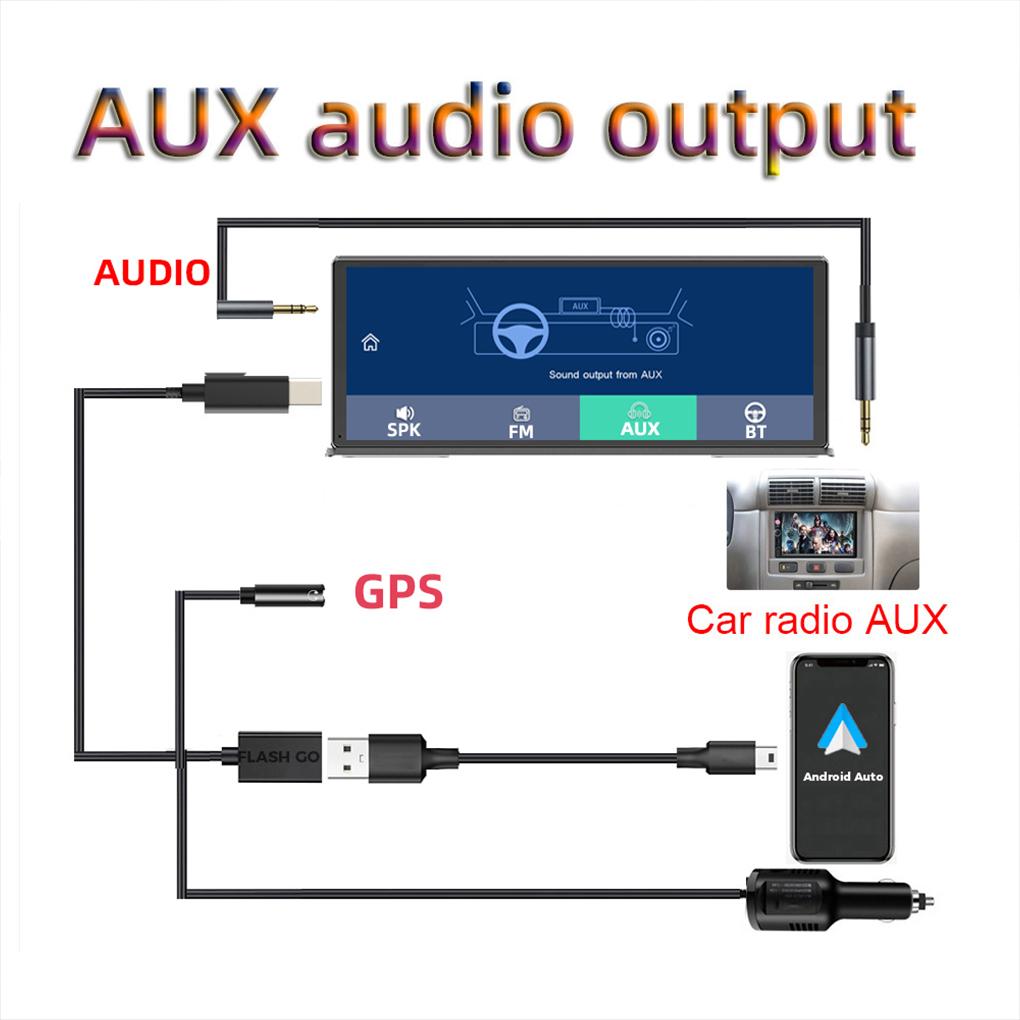 11.3inch Dash Cam 4K Camera GPS Navigation Wireless Carplay Android AUTO Phone APP Wifi Link Dashboard Mounted Bluetooth