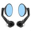 28GC 2Pcs Universal 7/8" Round Handlebar Rear Mirrors Motorcycle Rearview Mirror