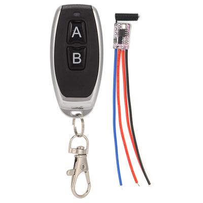 5‑24V 2 Klucze Działające na Zasadzie Blokady Bezprzewodowy Przełącznik Zdalnego Sterowania Odpowiedni do Drzwi Elektrycznych i