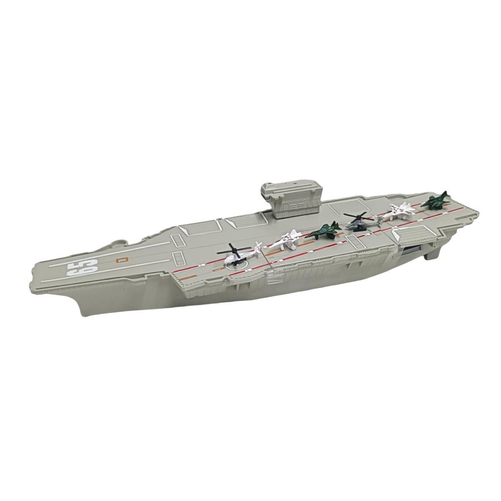 Realistic 3D Model Aircraft Carrier Model Wear-Resistant Ship Toy Boat Ship Models Kit Gift for Kids Children