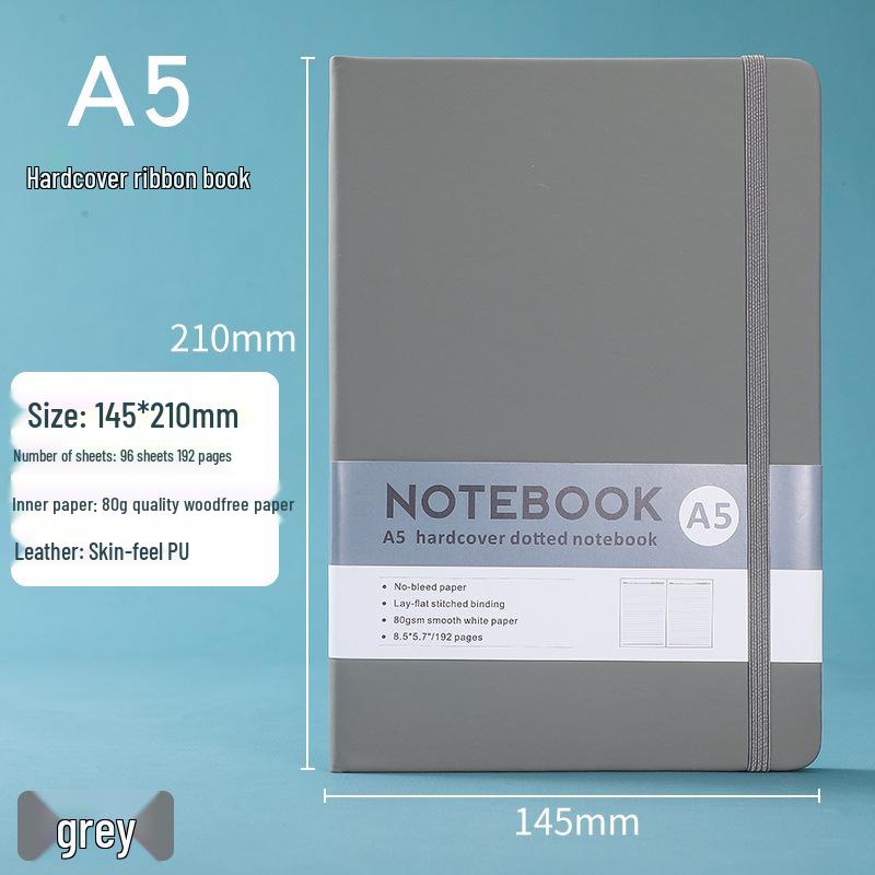 A5 Cross-Border Business Notepad with Strap - Refillable Student & Office Journal