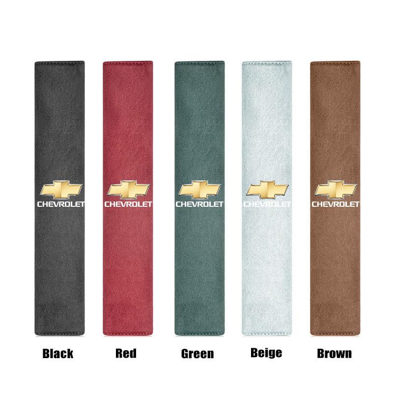 

Car Seat Suede Safety Belt Shoulder Cover Cushioning Pad For Chevrolet Spark Captiva Cruze Malibu Equinox Trax Camaro Blazer 1Pcs Brown
