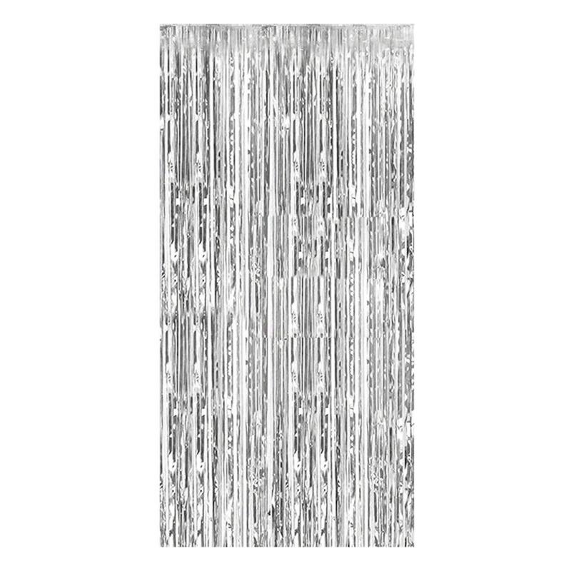 Metallic Tinsel Curtain Photo Booth Door Hanging Streamers Backdrop Birthday Wedding Bachelorette Party Decoration