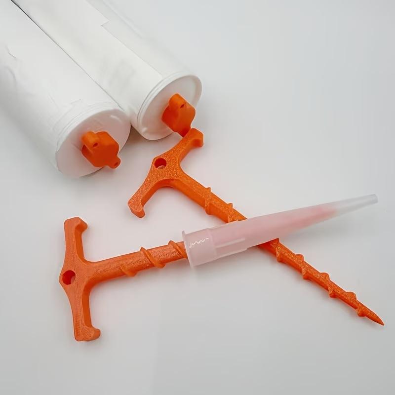 Break-Resistant Universal Sealant Saver Cap Glue Nozzle Cleaner Anti-Drying Caulk Tube Sealer for Garage Car Repair Work