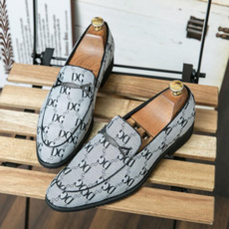 

Fashion large size one-pedal casual leather shoes men s lightweight soft-soled breathable Doudou shoes foreign trade lazy shoes 47 белый