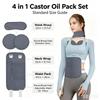 4PC Oil Resistant Waist Wrap Reusable Design Body Wrap Comfort Wear Waist Support  Body Detox